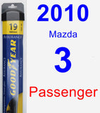 Passenger Wiper Blade for 2010 Mazda 3 - Assurance