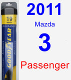 Passenger Wiper Blade for 2011 Mazda 3 - Assurance