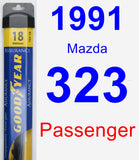 Passenger Wiper Blade for 1991 Mazda 323 - Assurance