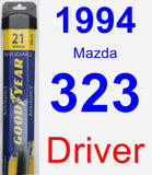 Driver Wiper Blade for 1994 Mazda 323 - Assurance