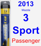 Passenger Wiper Blade for 2013 Mazda 3 Sport - Assurance