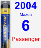 Passenger Wiper Blade for 2004 Mazda 6 - Assurance