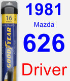 Driver Wiper Blade for 1981 Mazda 626 - Assurance