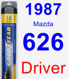 Driver Wiper Blade for 1987 Mazda 626 - Assurance