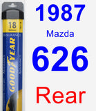 Rear Wiper Blade for 1987 Mazda 626 - Assurance