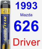 Driver Wiper Blade for 1993 Mazda 626 - Assurance