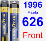 Front Wiper Blade Pack for 1996 Mazda 626 - Assurance