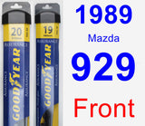 Front Wiper Blade Pack for 1989 Mazda 929 - Assurance