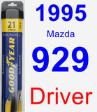 Driver Wiper Blade for 1995 Mazda 929 - Assurance