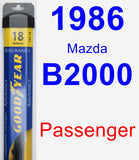 Passenger Wiper Blade for 1986 Mazda B2000 - Assurance