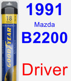 Driver Wiper Blade for 1991 Mazda B2200 - Assurance