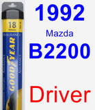 Driver Wiper Blade for 1992 Mazda B2200 - Assurance