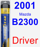 Driver Wiper Blade for 2001 Mazda B2300 - Assurance