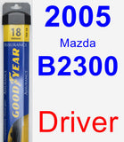 Driver Wiper Blade for 2005 Mazda B2300 - Assurance