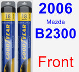 Front Wiper Blade Pack for 2006 Mazda B2300 - Assurance