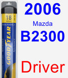 Driver Wiper Blade for 2006 Mazda B2300 - Assurance