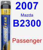 Passenger Wiper Blade for 2007 Mazda B2300 - Assurance