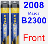 Front Wiper Blade Pack for 2008 Mazda B2300 - Assurance