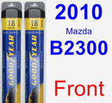 Front Wiper Blade Pack for 2010 Mazda B2300 - Assurance