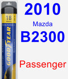 Passenger Wiper Blade for 2010 Mazda B2300 - Assurance