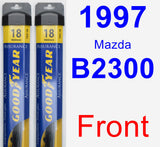 Front Wiper Blade Pack for 1997 Mazda B2300 - Assurance