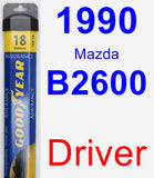 Driver Wiper Blade for 1990 Mazda B2600 - Assurance