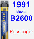 Passenger Wiper Blade for 1991 Mazda B2600 - Assurance