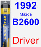 Driver Wiper Blade for 1992 Mazda B2600 - Assurance