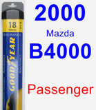 Passenger Wiper Blade for 2000 Mazda B4000 - Assurance