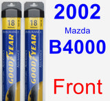 Front Wiper Blade Pack for 2002 Mazda B4000 - Assurance