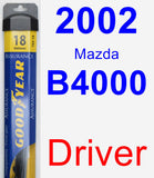 Driver Wiper Blade for 2002 Mazda B4000 - Assurance