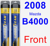 Front Wiper Blade Pack for 2008 Mazda B4000 - Assurance