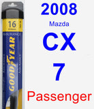 Passenger Wiper Blade for 2008 Mazda CX-7 - Assurance