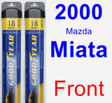 Front Wiper Blade Pack for 2000 Mazda Miata - Assurance