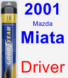 Driver Wiper Blade for 2001 Mazda Miata - Assurance