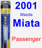 Passenger Wiper Blade for 2001 Mazda Miata - Assurance