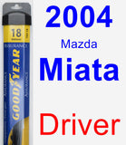 Driver Wiper Blade for 2004 Mazda Miata - Assurance