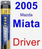 Driver Wiper Blade for 2005 Mazda Miata - Assurance