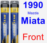 Front Wiper Blade Pack for 1990 Mazda Miata - Assurance