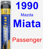 Passenger Wiper Blade for 1990 Mazda Miata - Assurance