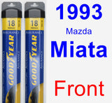 Front Wiper Blade Pack for 1993 Mazda Miata - Assurance