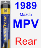 Rear Wiper Blade for 1989 Mazda MPV - Assurance