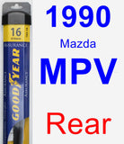 Rear Wiper Blade for 1990 Mazda MPV - Assurance