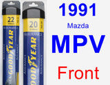 Front Wiper Blade Pack for 1991 Mazda MPV - Assurance