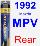 Rear Wiper Blade for 1992 Mazda MPV - Assurance