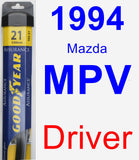 Driver Wiper Blade for 1994 Mazda MPV - Assurance