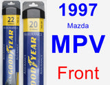 Front Wiper Blade Pack for 1997 Mazda MPV - Assurance