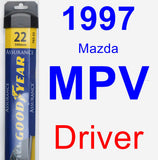 Driver Wiper Blade for 1997 Mazda MPV - Assurance