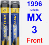 Front Wiper Blade Pack for 1996 Mazda MX-3 - Assurance