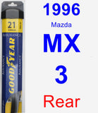Rear Wiper Blade for 1996 Mazda MX-3 - Assurance